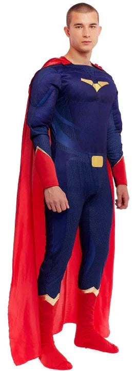 Disfraz de Superhéroe Musculoso para Hombre Superman y Supergirl Partilandia